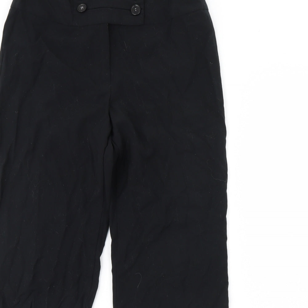 m&s Womens Black   Dress Pants Trousers Size 12 L30 in