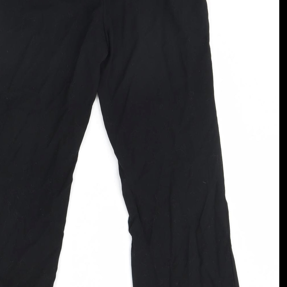 m&s Womens Black   Dress Pants Trousers Size 12 L30 in