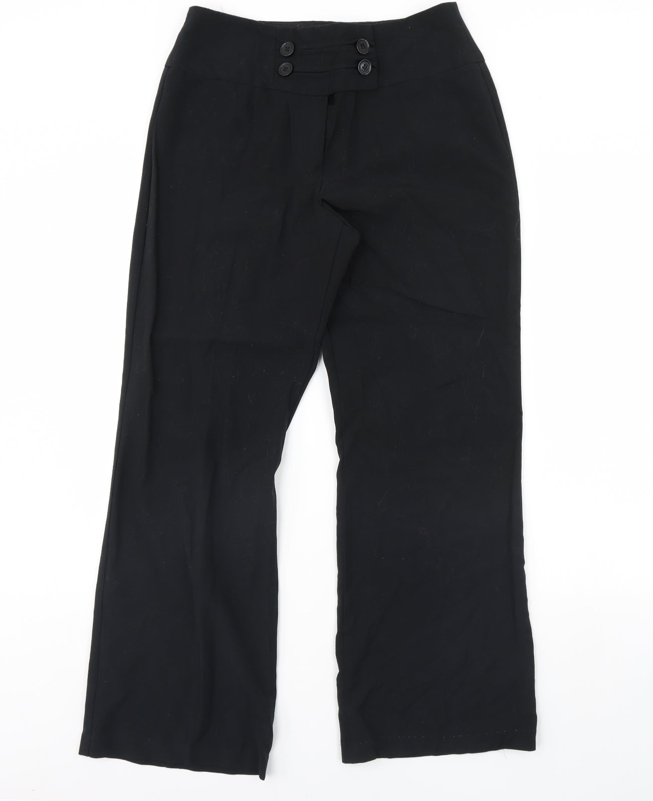 M&S Womens Black   Trousers  Size 12 L30 in