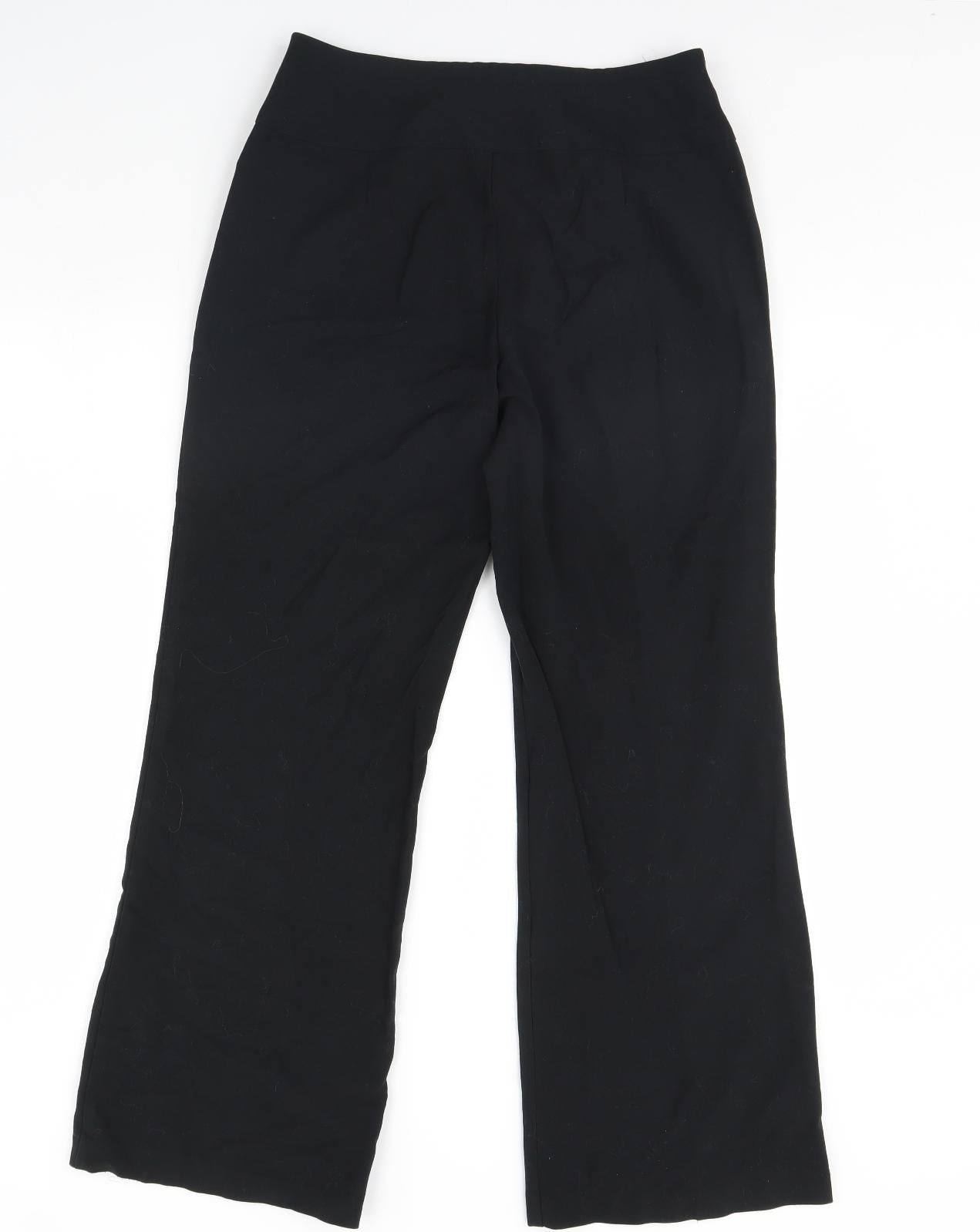 M&S Womens Black   Trousers  Size 12 L30 in