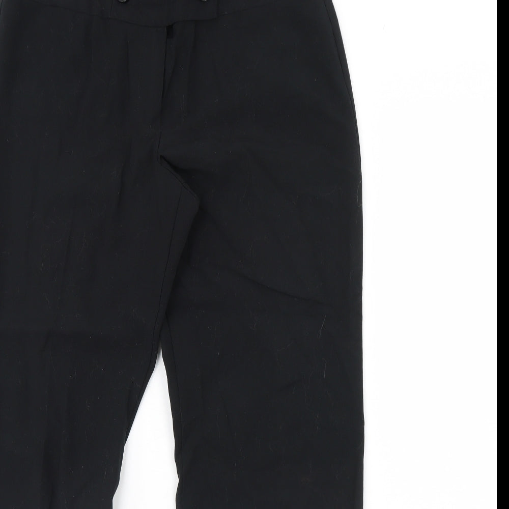 M&S Womens Black   Trousers  Size 12 L30 in