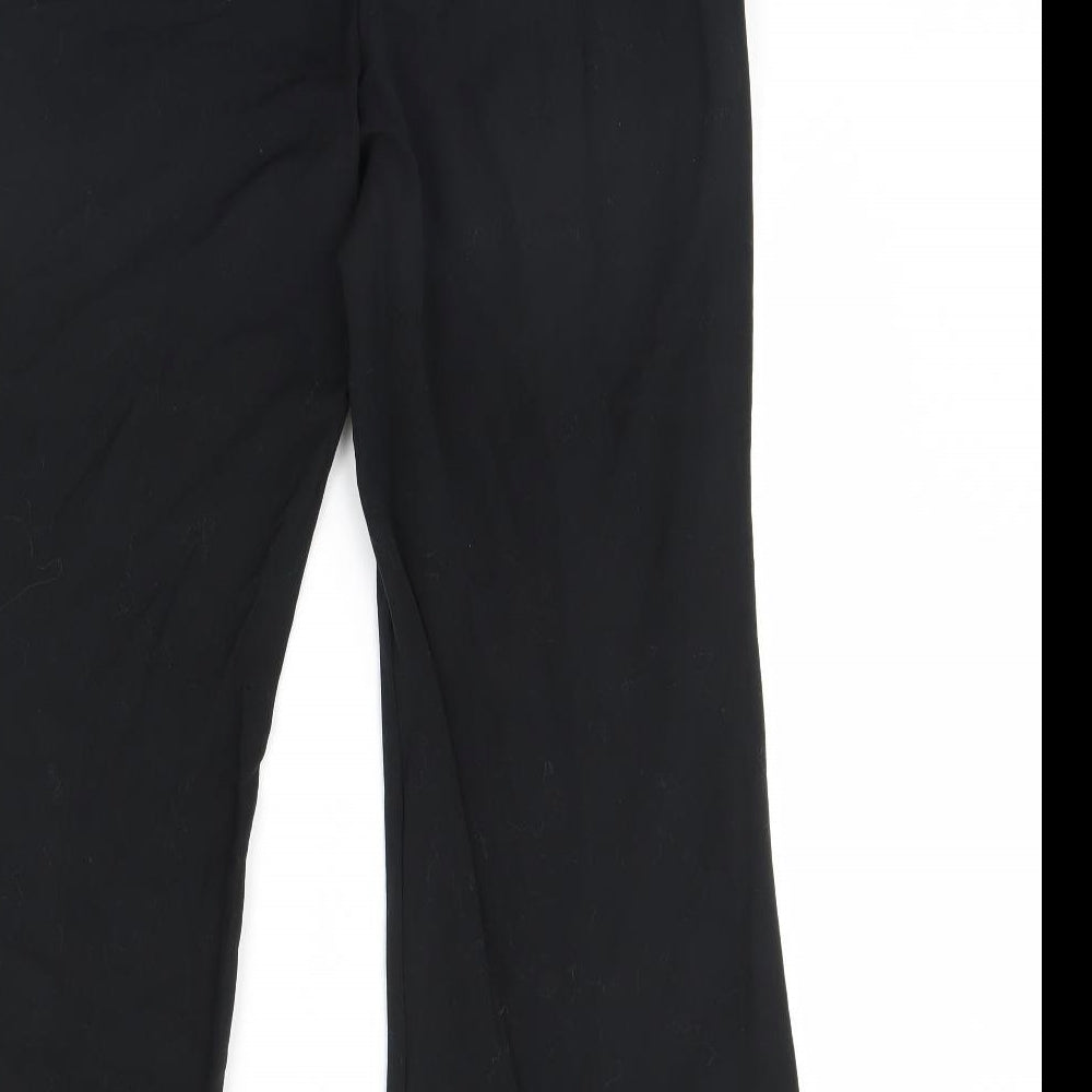 M&S Womens Black   Trousers  Size 12 L30 in