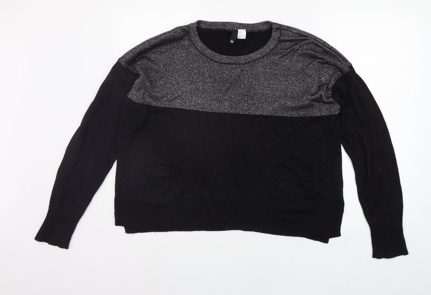 Divided Womens Grey   Pullover Jumper Size 12