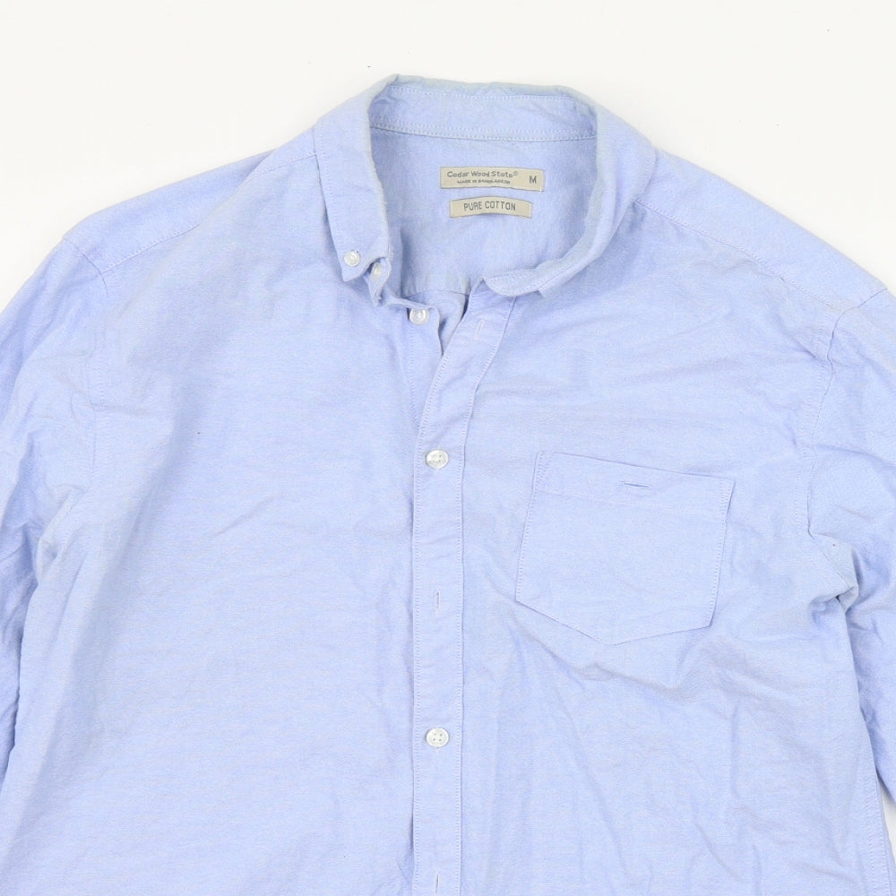 Cedar Wood State Mens Blue    Button-Up Size M