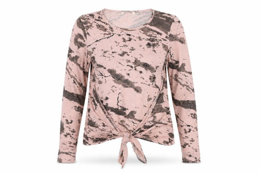 Preworn Womens Pink Geometric  Pullover Hoodie Size 14