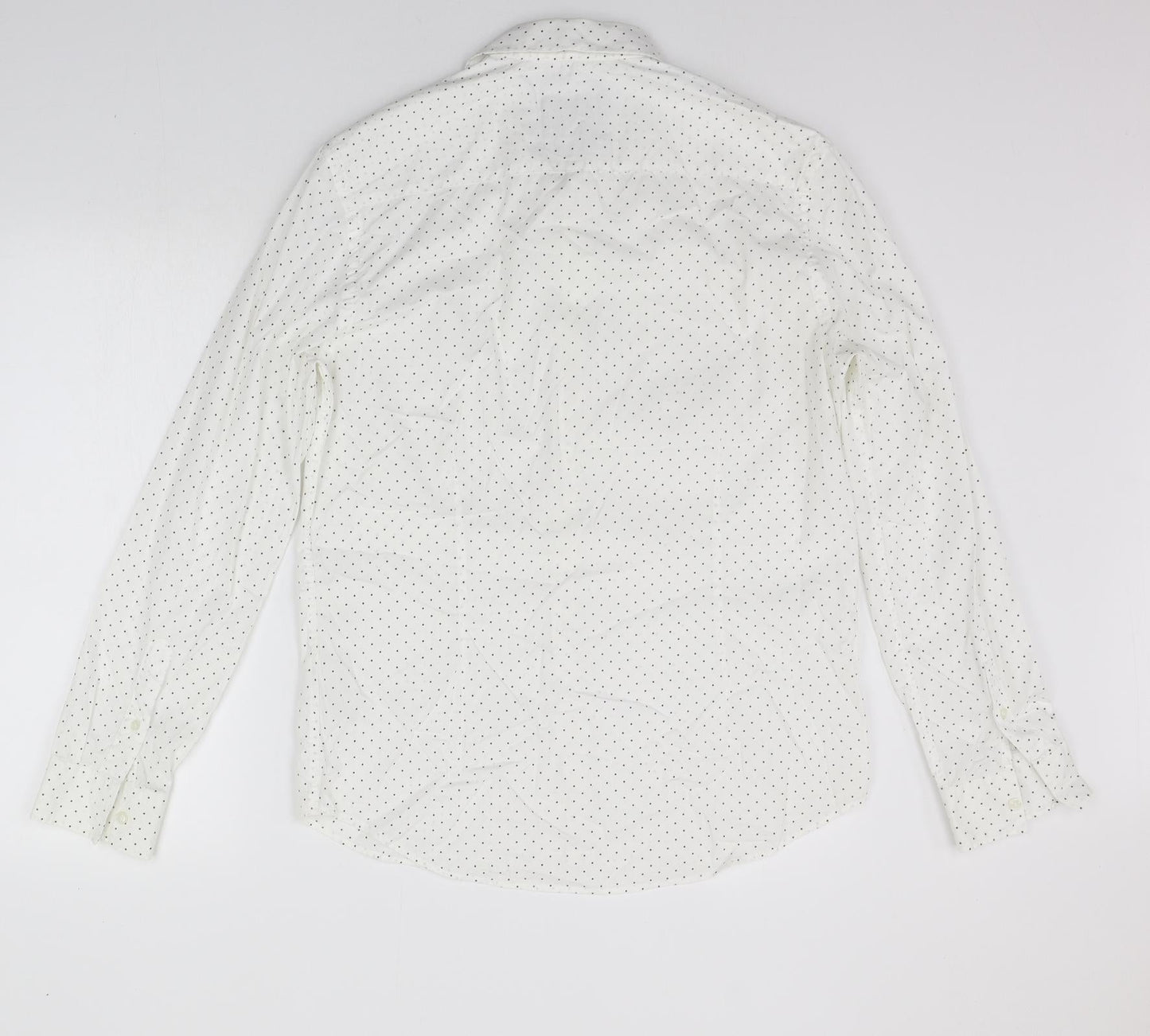 Burton menswear Mens White Geometric   Button-Up Size M