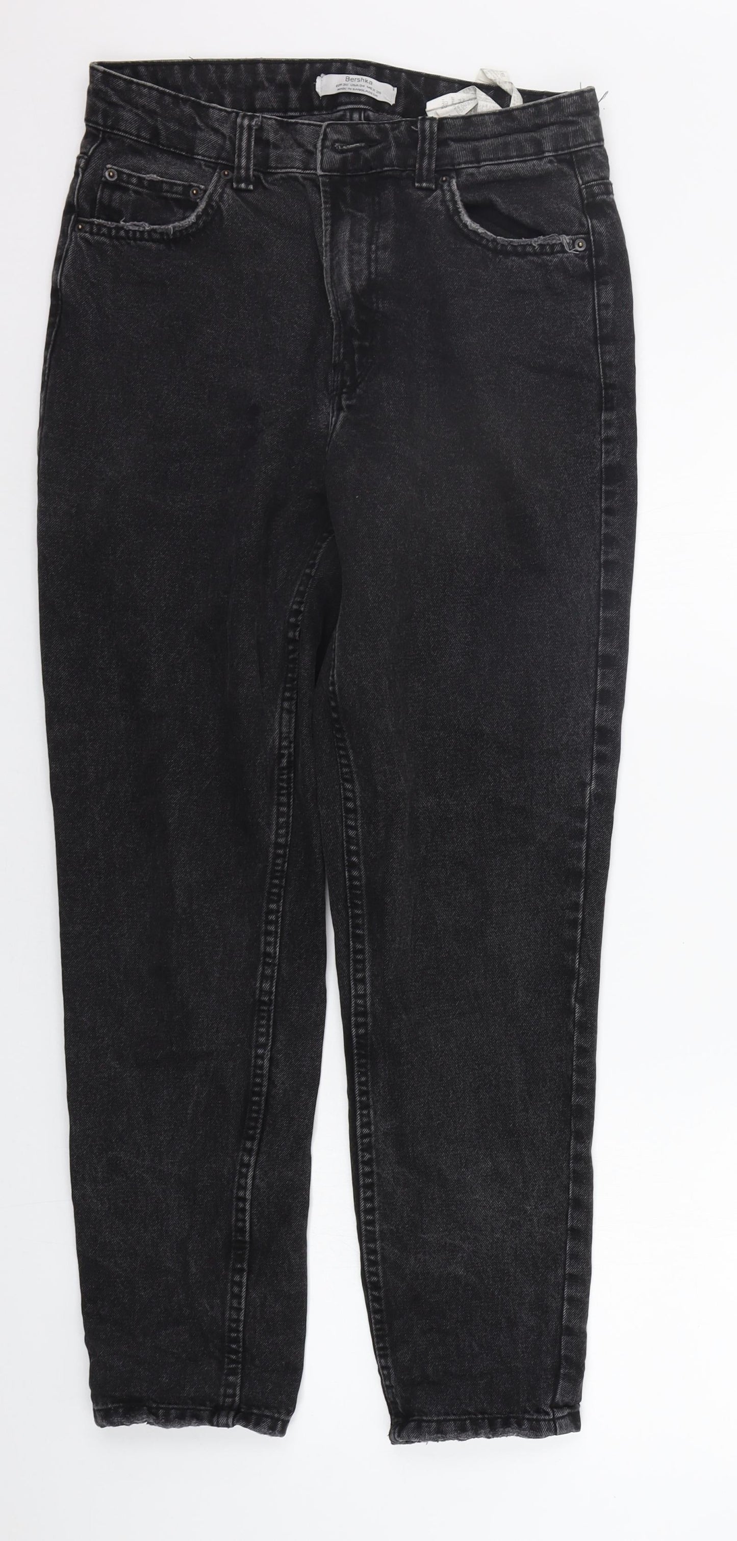 Berksha Womens Black   Straight Jeans Size 8 L29 in