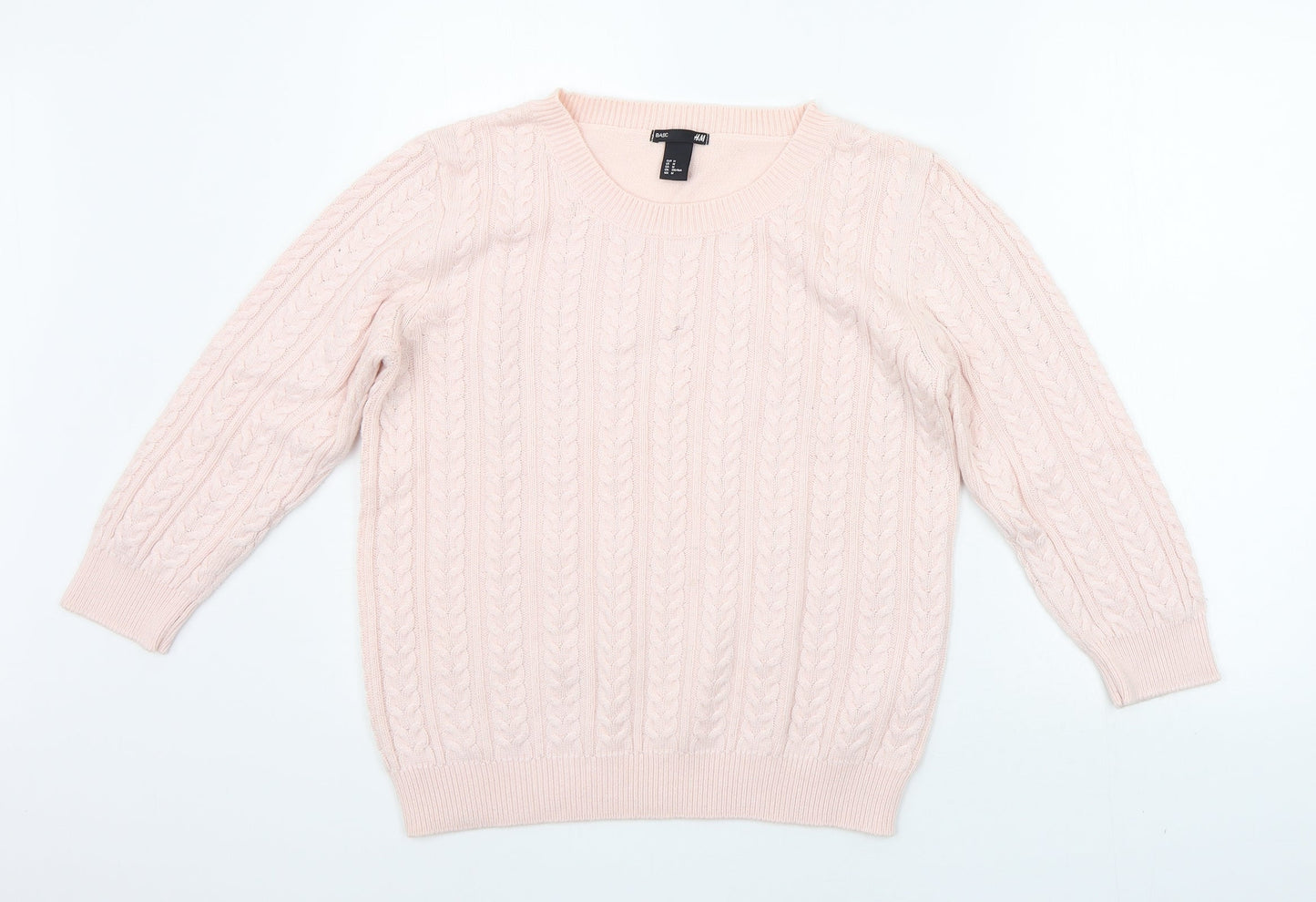 H&M Womens Pink   Pullover Jumper Size M