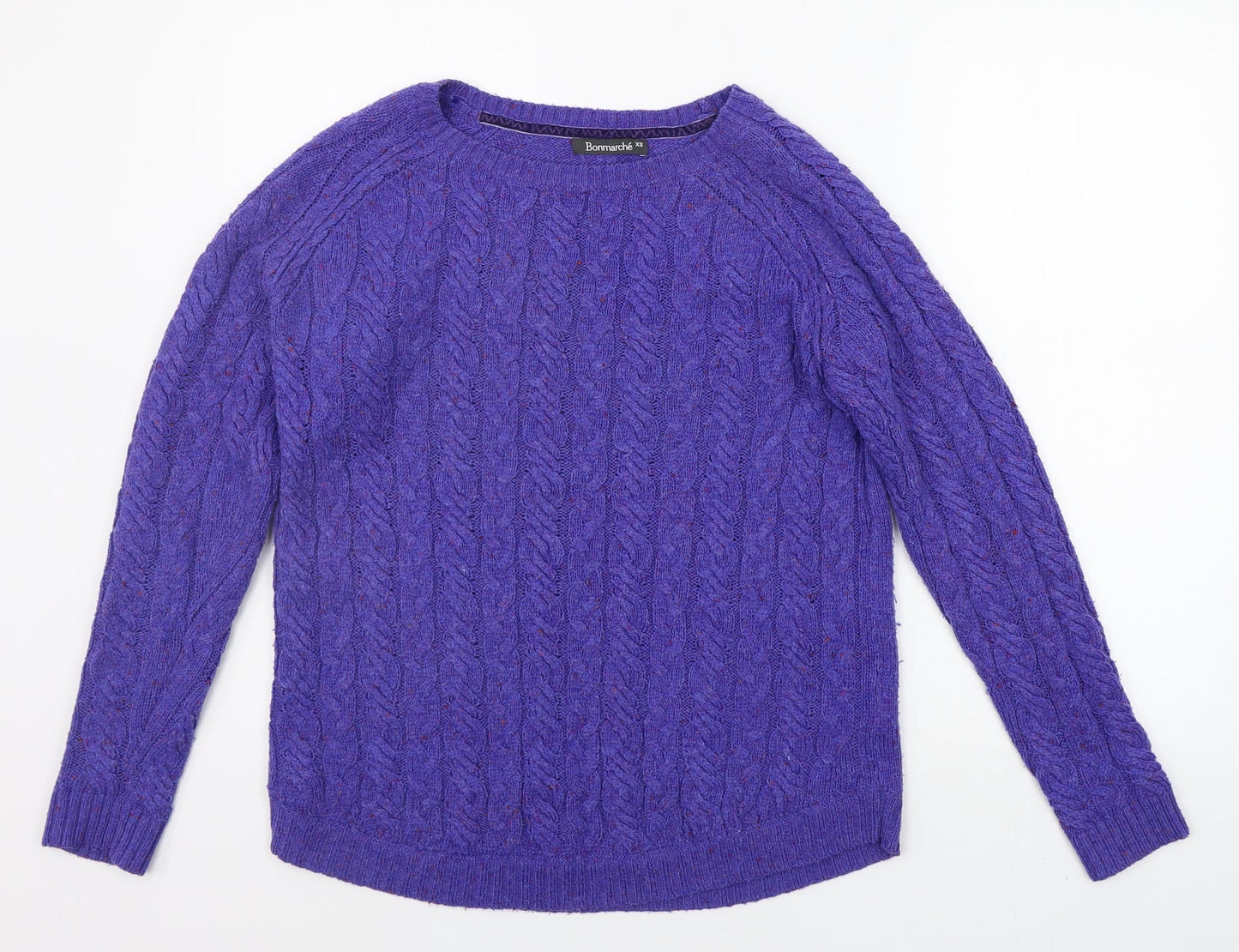 BONMARCHE Womens Purple   Pullover Jumper Size XS