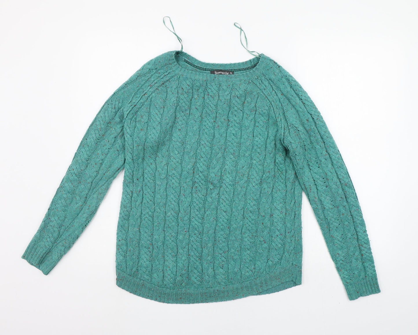 BONMARCHE Womens Green   Pullover Jumper Size XS