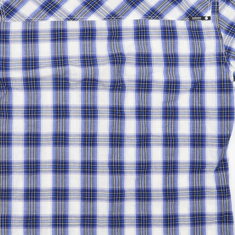 Crafted Mens Blue    Button-Up Size M
