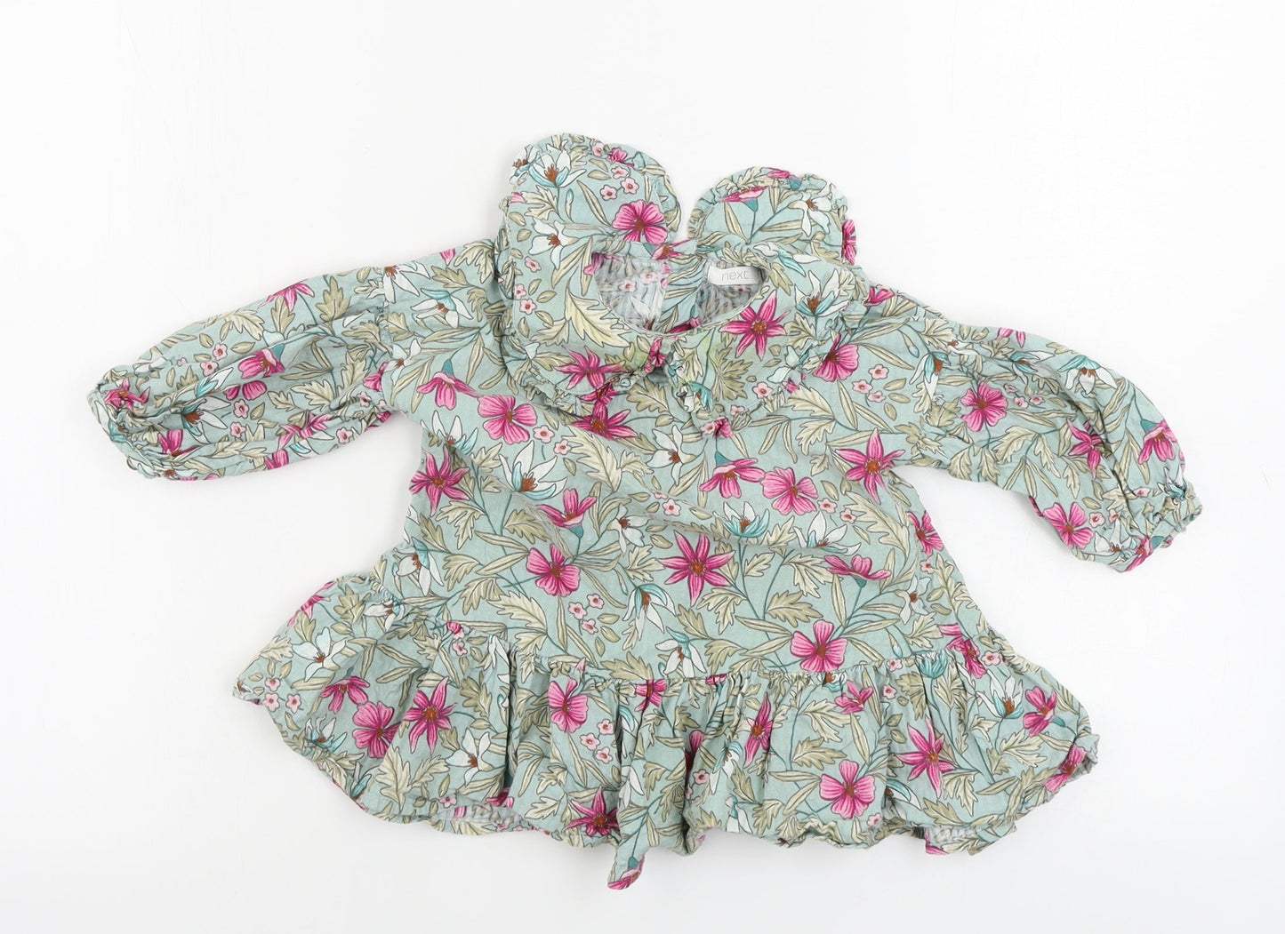 NEXT   Green Floral  A-Line  Size 9-12 Months