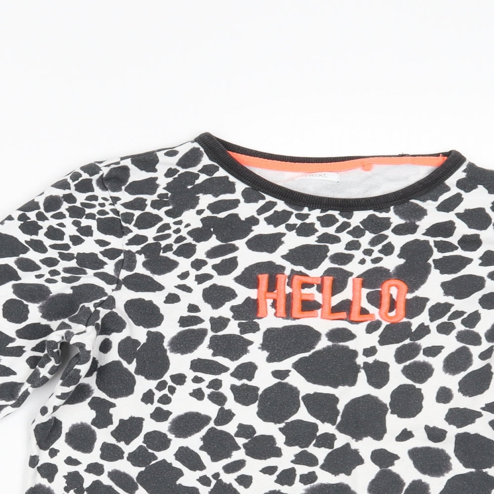 NEXT Girls Multicoloured Animal Print  Pullover Jumper Size 12 Years