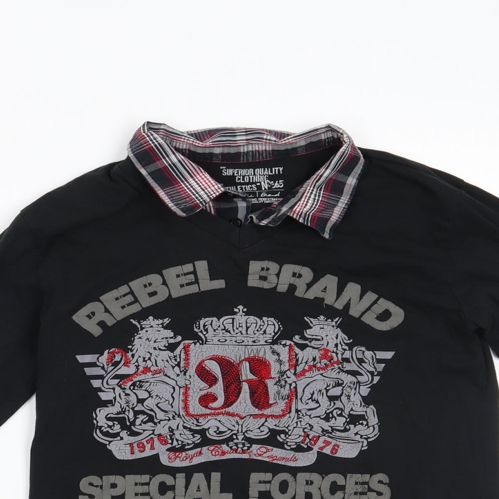 Matalan Boys Black   Basic Casual Size 10-11 Years