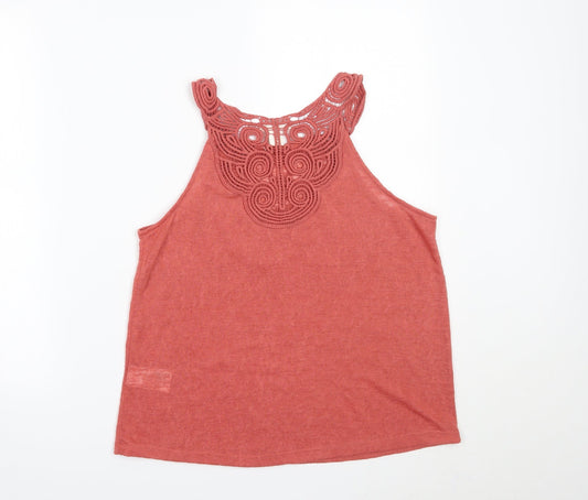 H&M Womens Red   Basic Tank Size S