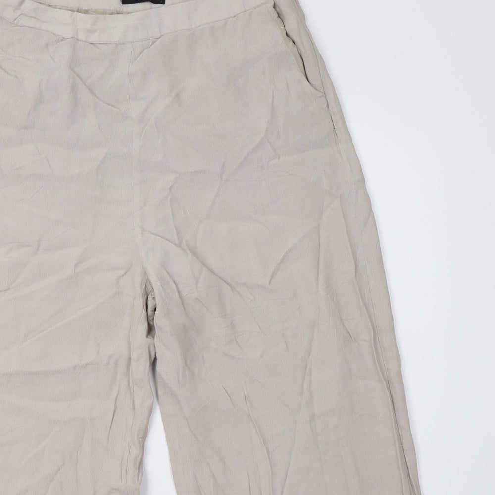 VILA Womens Beige   Trousers  Size 14 L26 in