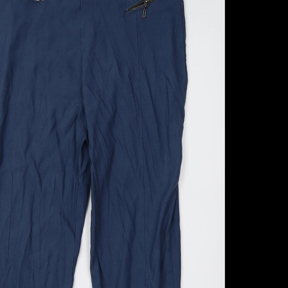 canda Womens Blue   Trousers  Size 14 L28 in