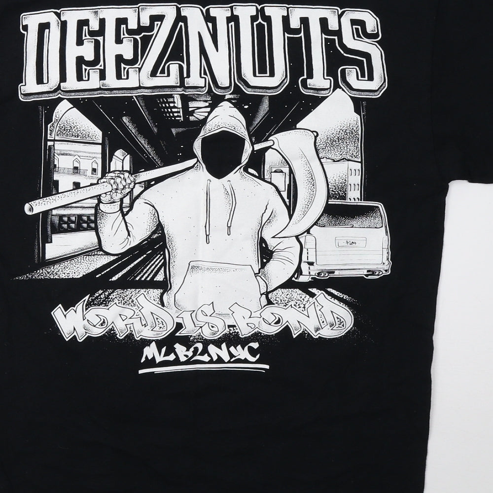 Gildan Mens Black    T-Shirt Size M