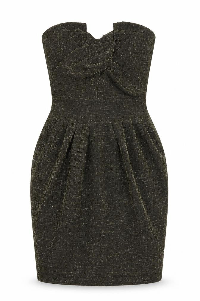 HB&M Womens Gold   Bodycon  Size 6