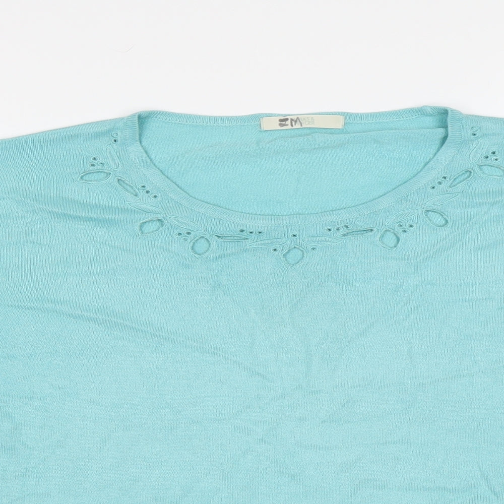 M&S Womens Green   Pullover Jumper Size 14