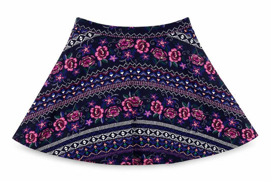 Primark Girls Beige Floral  Flare Skirt Size 11-12 Years