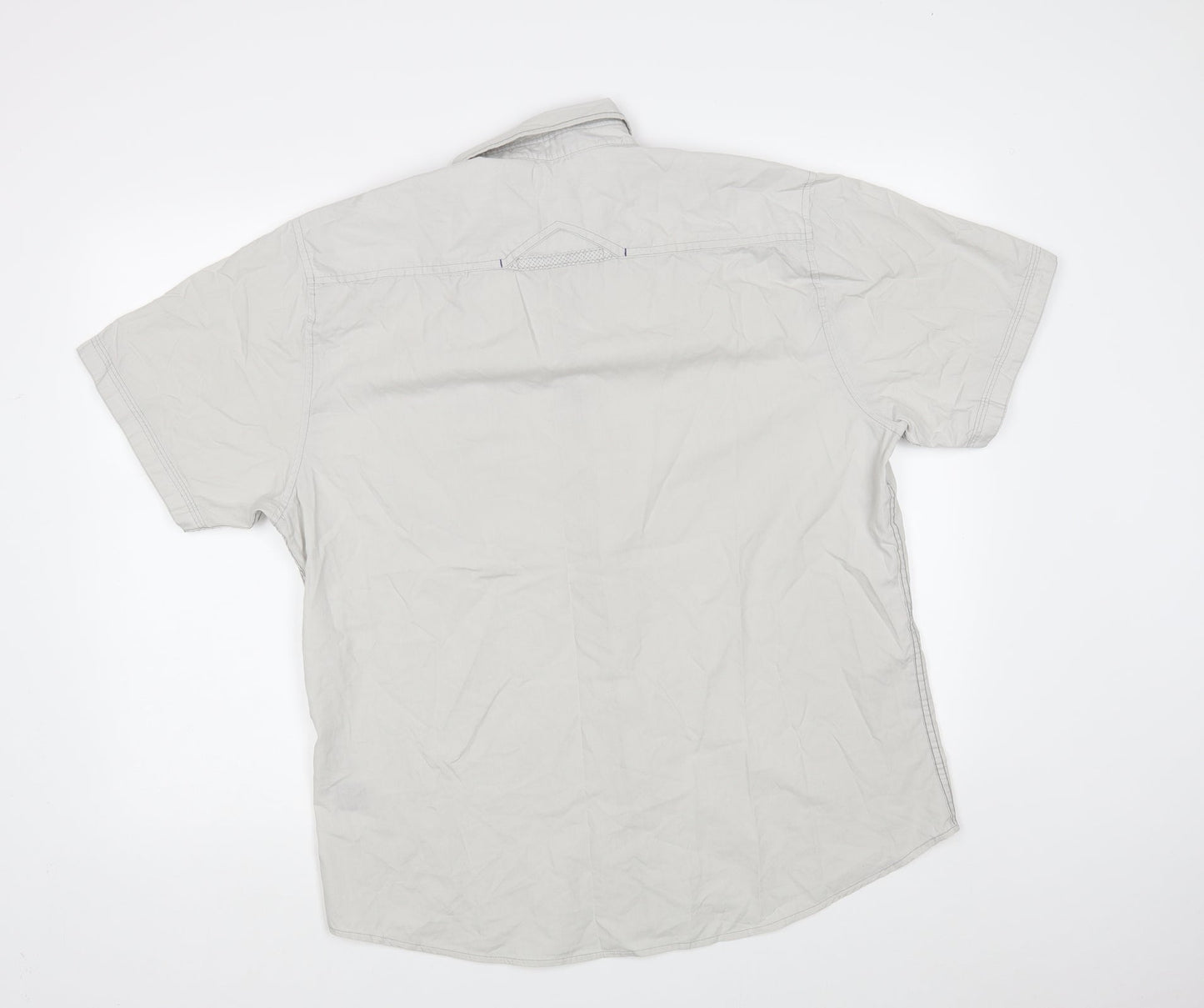 Drill Clothing Mens Grey    Button-Up Size XL