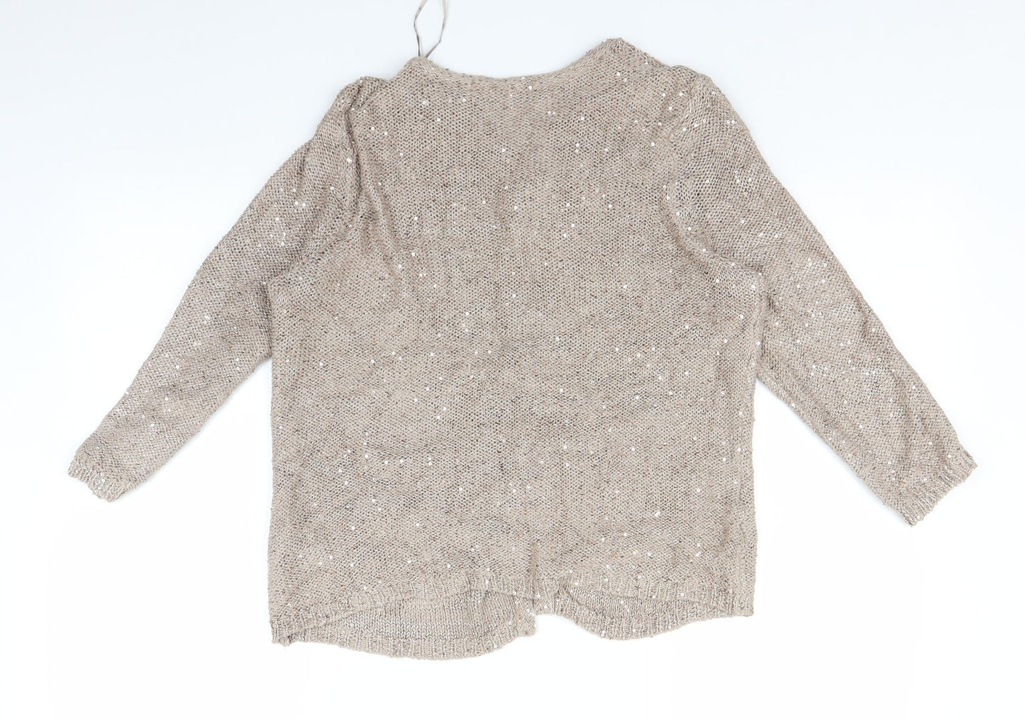 Marks and Spencer Womens Beige   Pullover Jumper Size 12