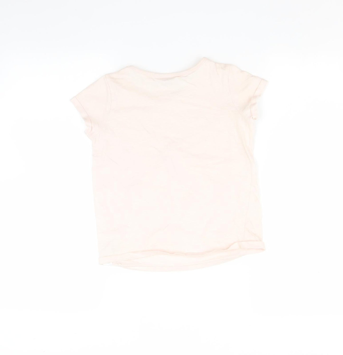 NEXT Girls Pink   Basic T-Shirt Size 8 Years  - batgirl