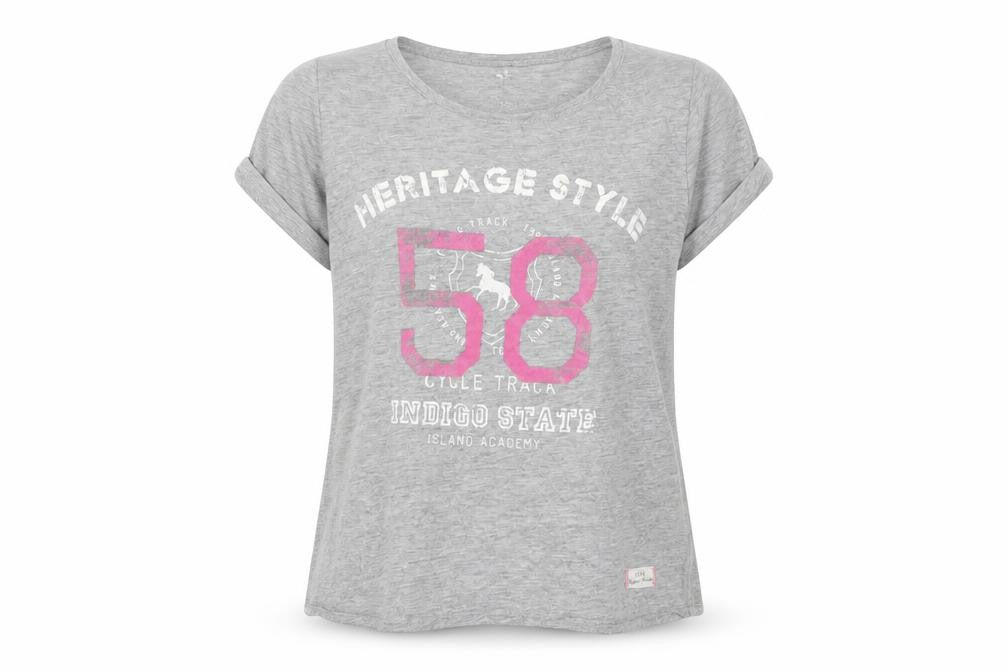 H&M Girls Grey   Basic T-Shirt Size 9-10 Years  - Heritage state