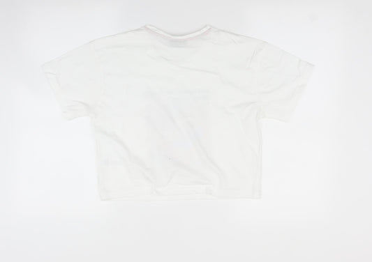 New Look Womens White   Basic T-Shirt Size S  - Friends