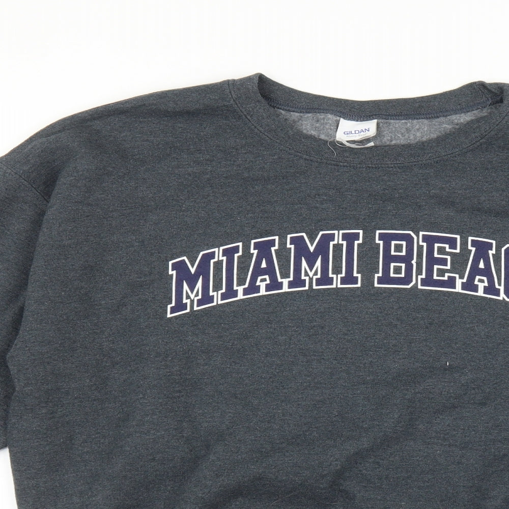 Gildan Womens Green   Pullover Jumper Size M  - Miami Beach