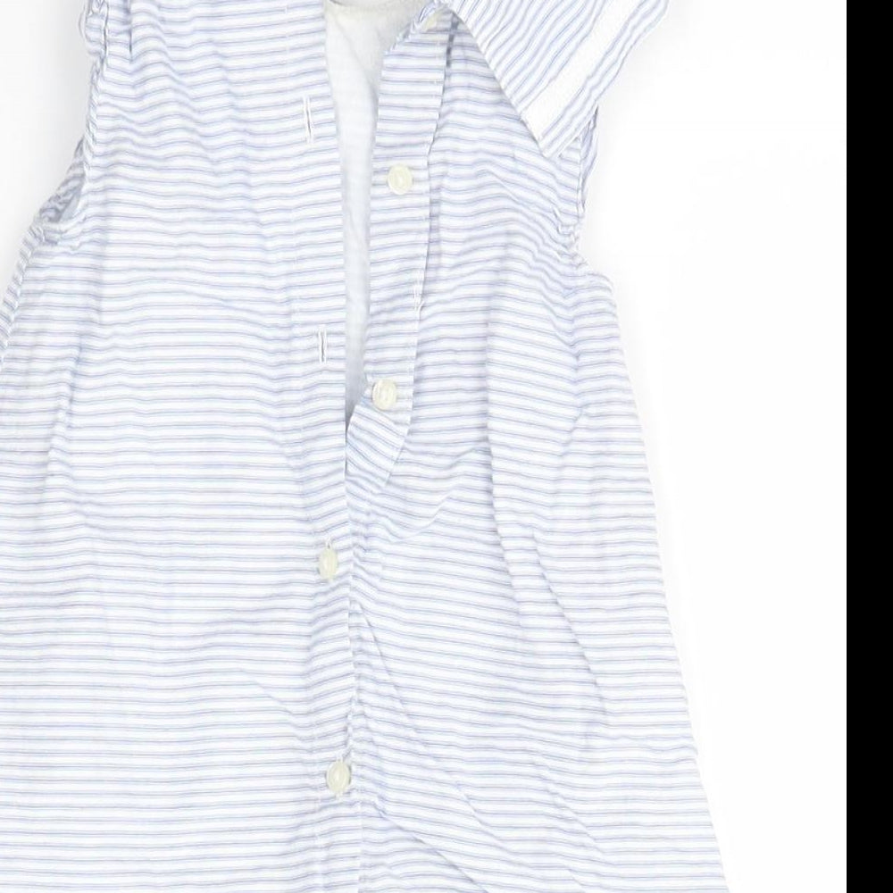 M&S Girls Multicoloured Striped  A-Line  Size 6-9 Months