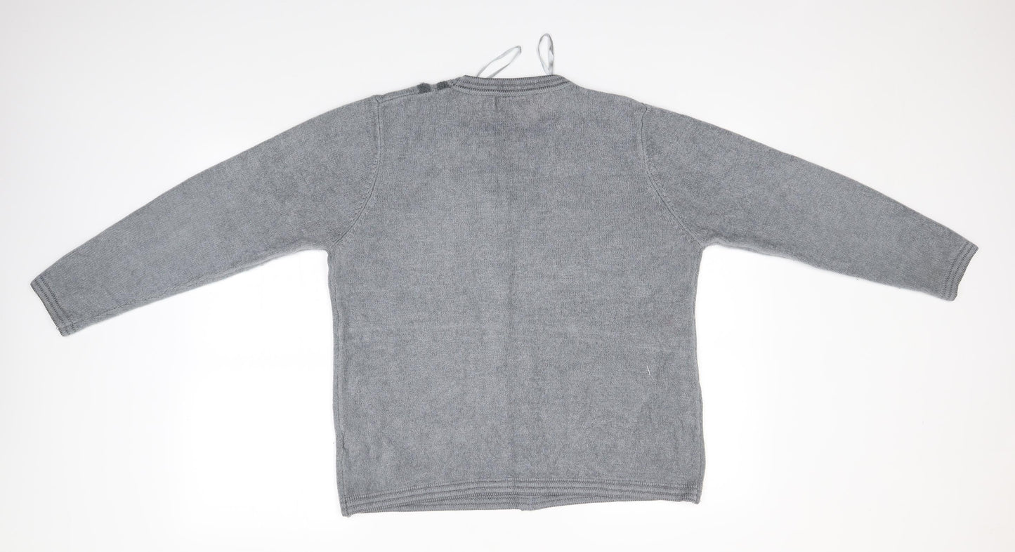 ALEXARA Womens Grey   Pullover Jumper Size XL