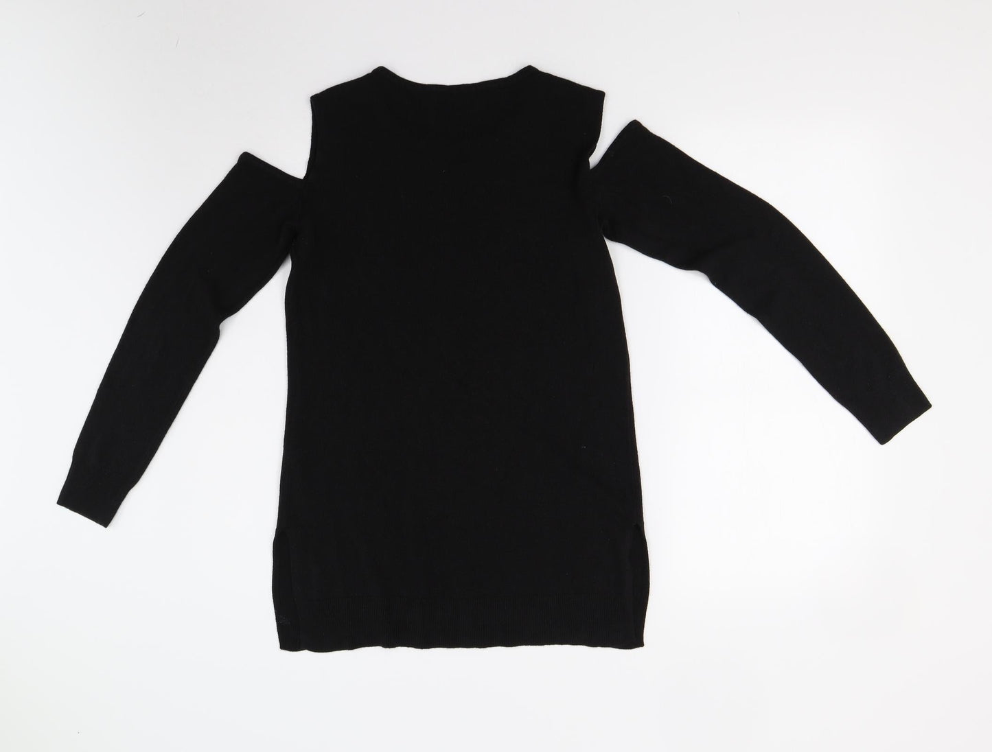 F&F Womens Black  Knit Pullover Jumper Size 12