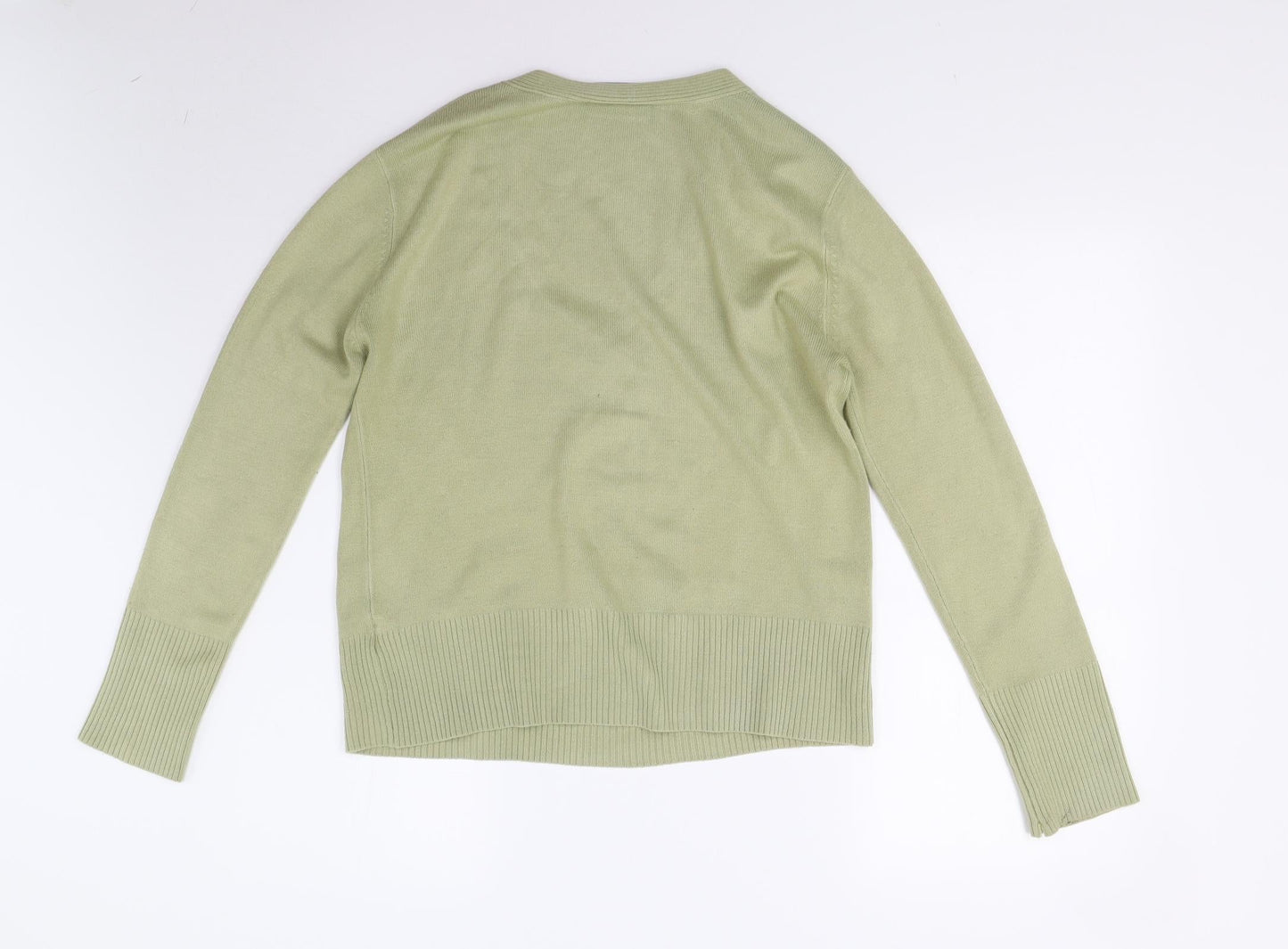 Wallis Womens Green  Knit Pullover Jumper Size 14