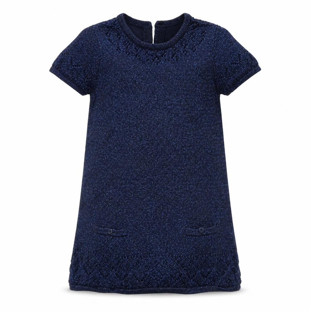 Preworn Girls Blue   Jumper Dress  Size 5-6 Years