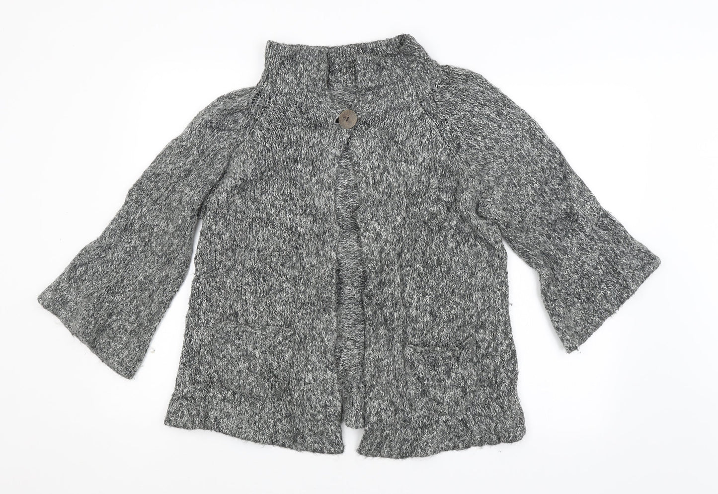 New Look Womens Grey   Cardigan Jumper Size 16