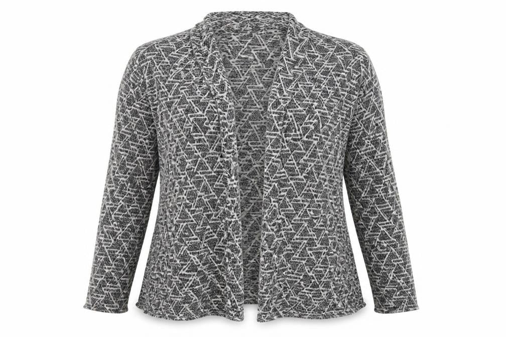 H&M Womens Multicoloured Geometric  Cardigan Jumper Size M
