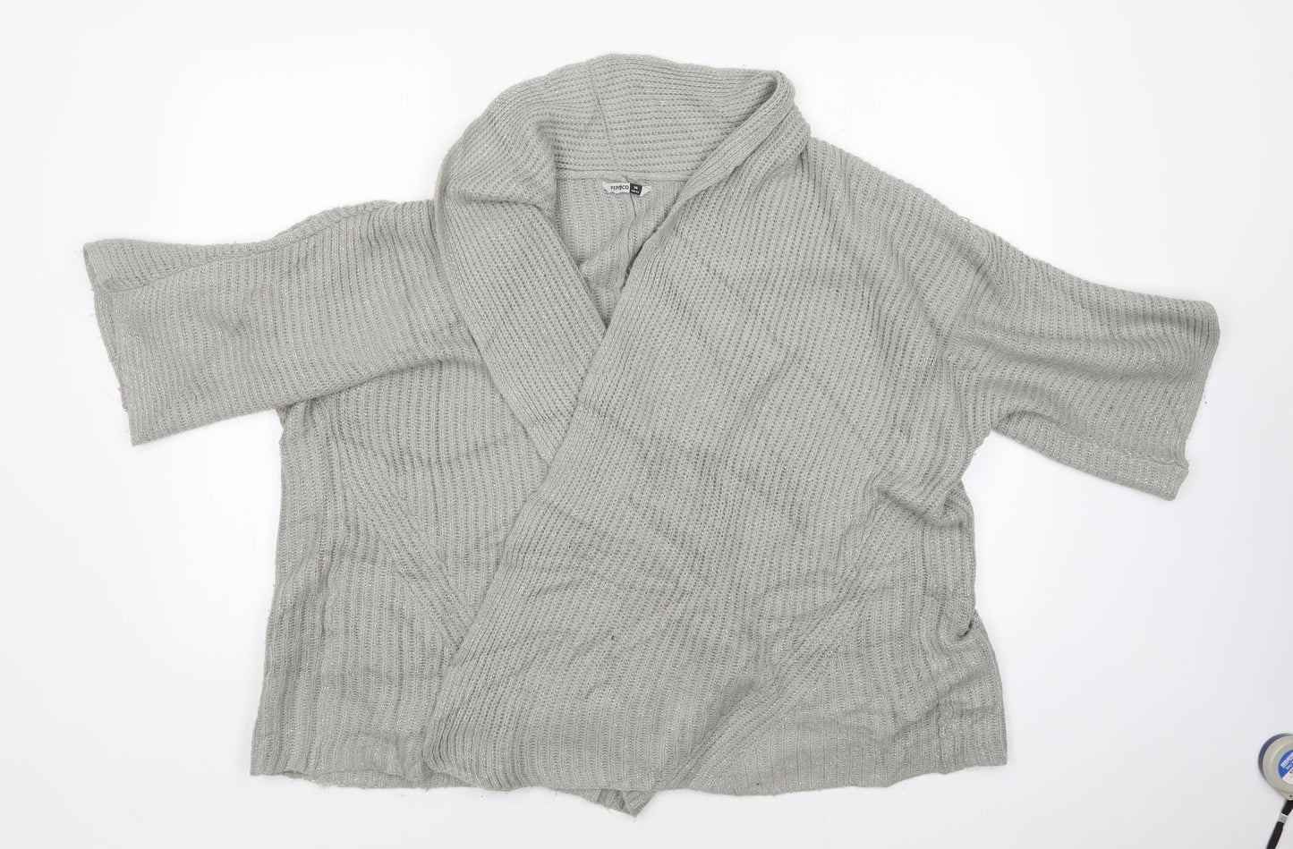 Pep&Co Womens Grey   Wrap Jumper Size 14