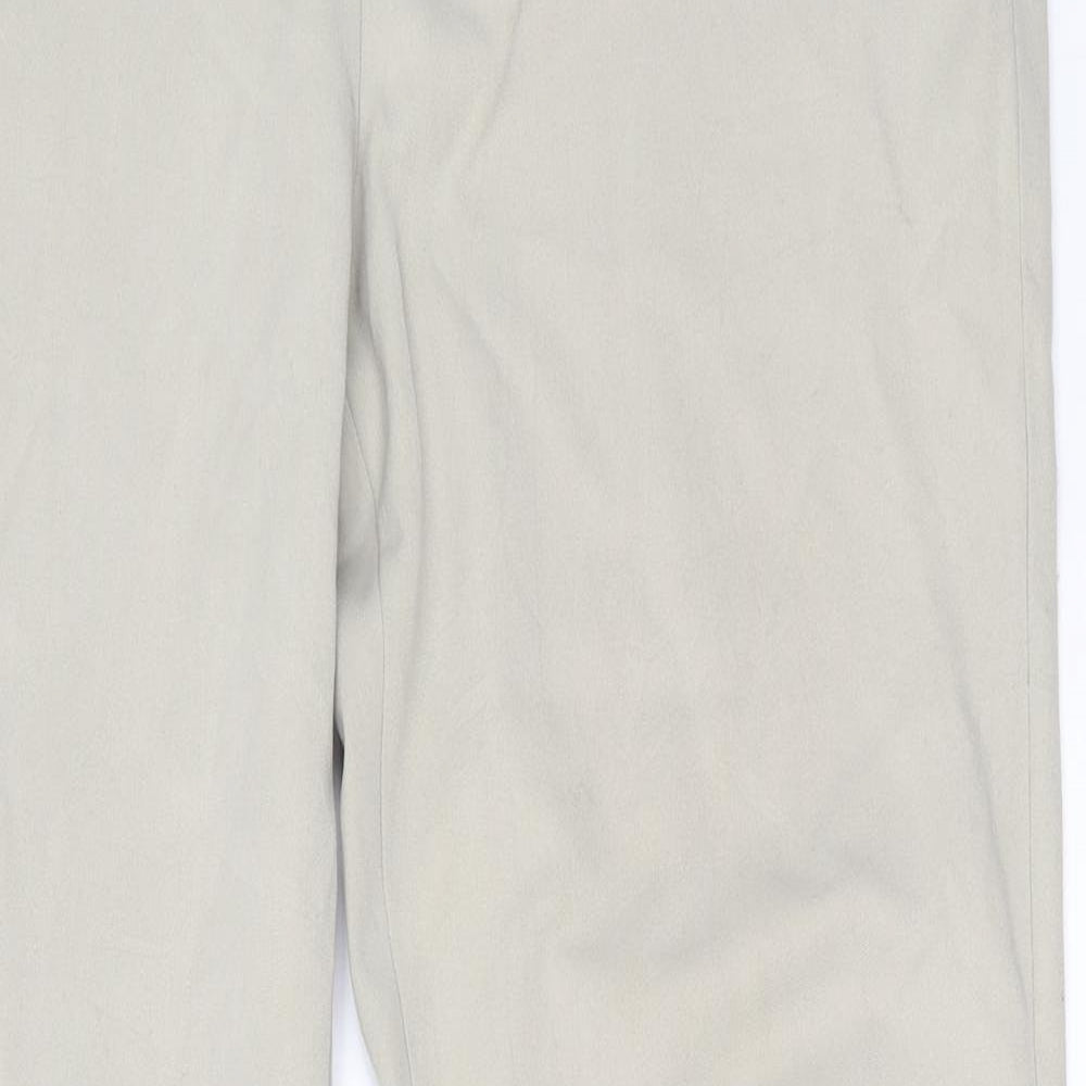 M&S Womens Beige   Bloomer Trousers Size 14 L30 in -