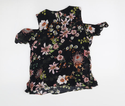 H&M Womens Black   Basic Blouse Size 10