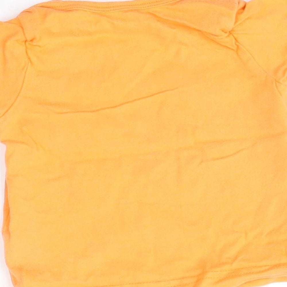 Nutmeg Baby Orange   Basic T-Shirt Size 0-3 Months  - catch me if you can