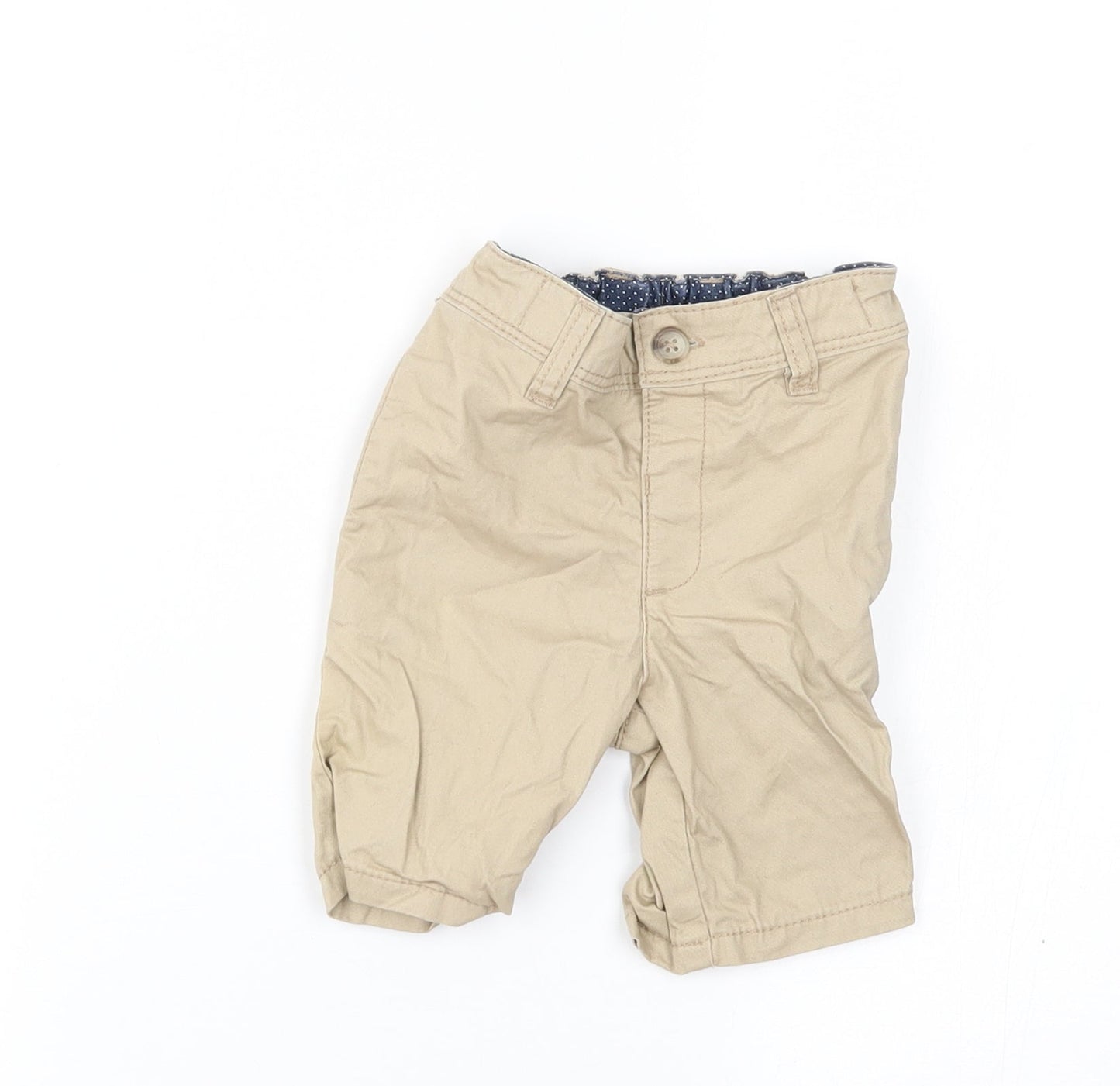 Matalan Baby Beige   Cropped Trousers Size 9-12 Months  - shorts