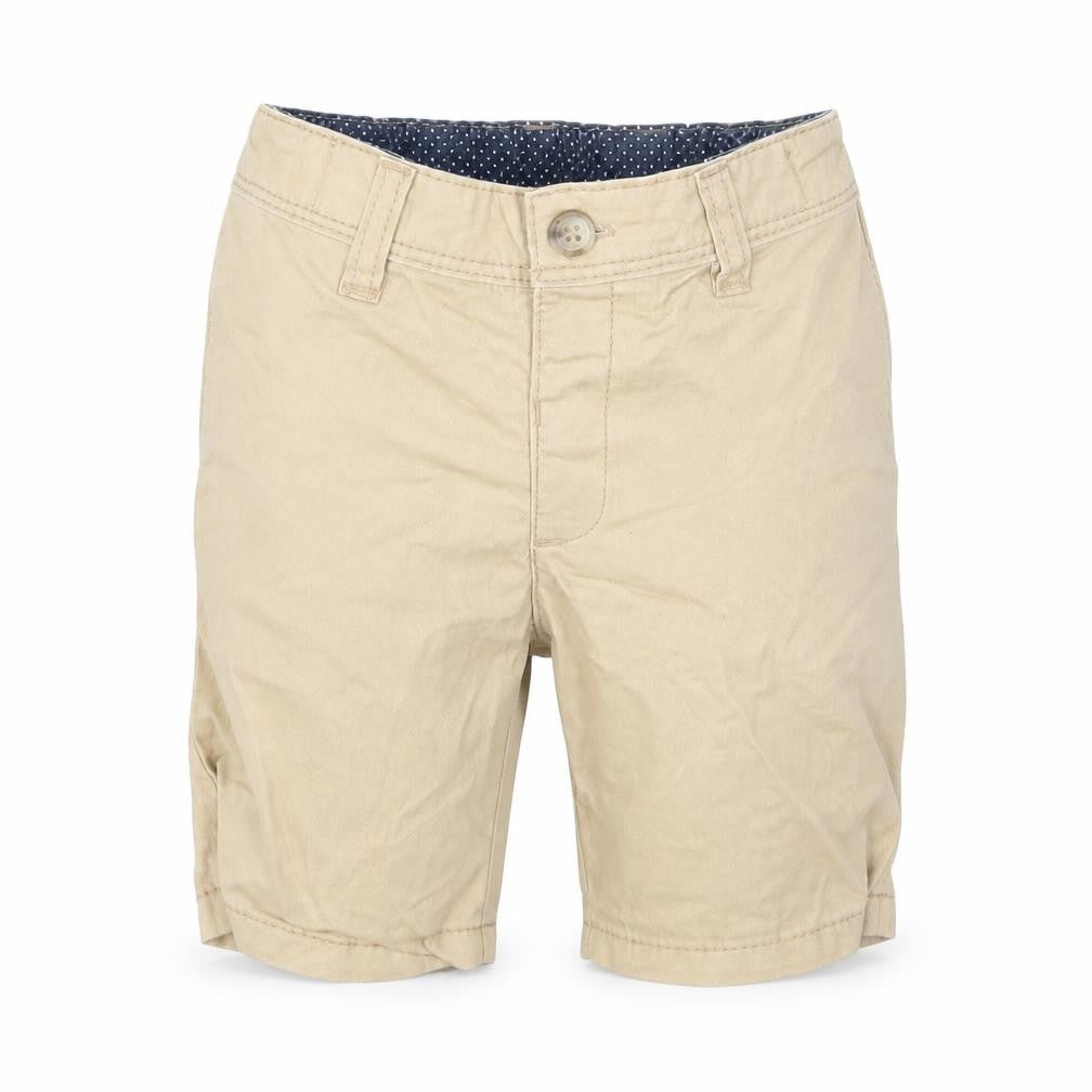 Front view of Matalan Baby Beige Cropped Trousers, size 9-12, Months - shorts