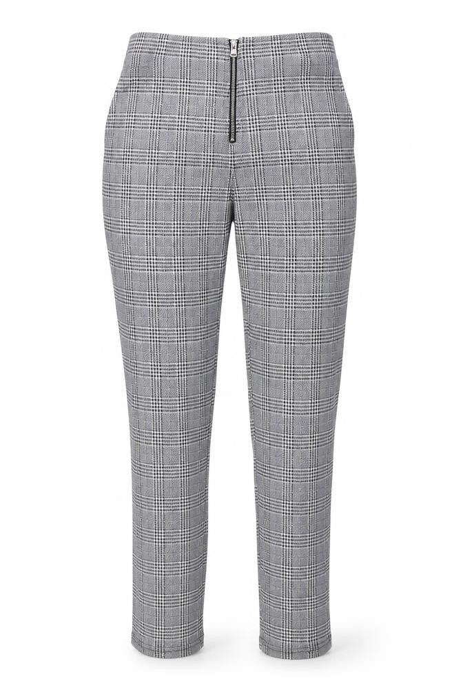 H&M Womens Grey Plaid  Trousers  Size S L29 in - Gingham
