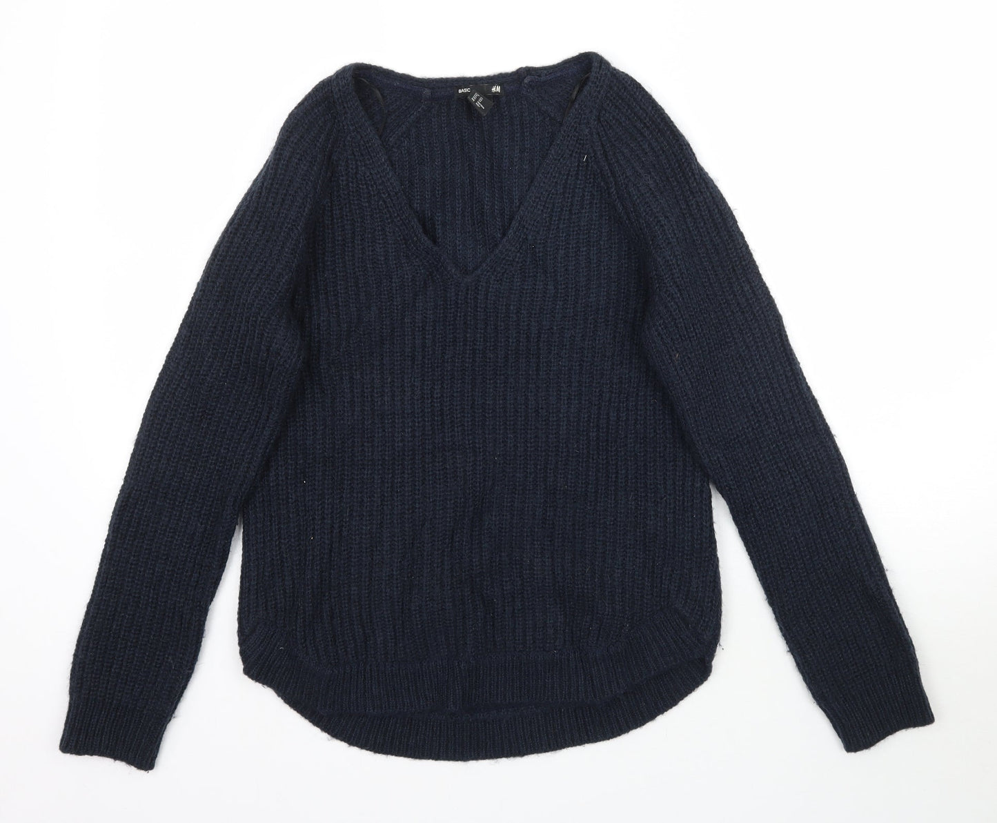 H&M Womens Blue  Knit Pullover Jumper Size XS