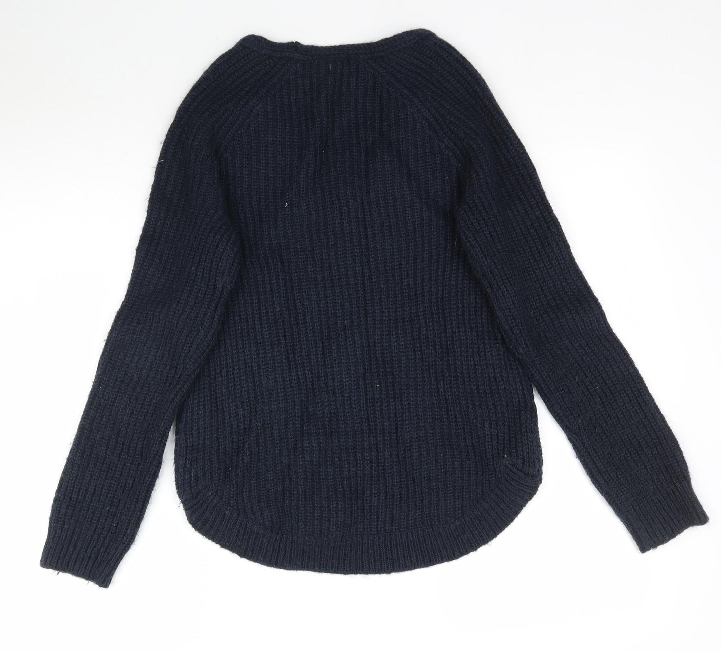H&M Womens Blue  Knit Pullover Jumper Size XS