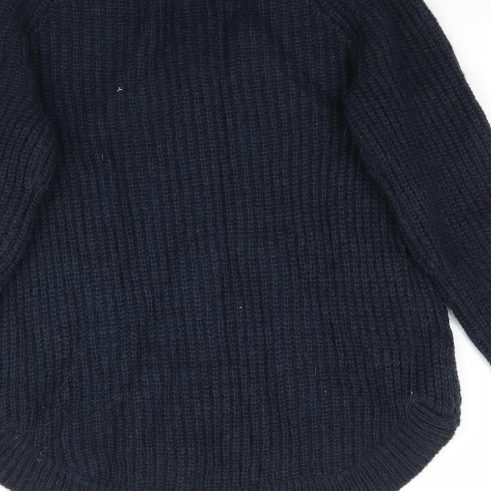 H&M Womens Blue  Knit Pullover Jumper Size XS