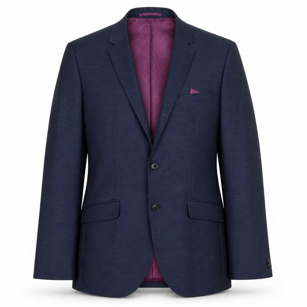 Front view of Taylor & Wright men’s blue jacket suit jacket, size 40