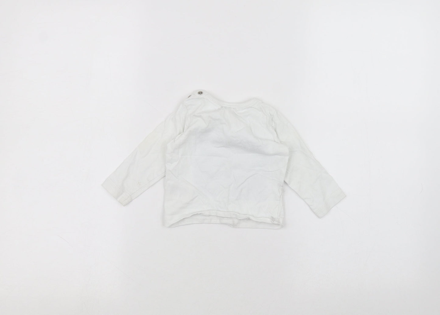 Mothercare Baby White   Basic T-Shirt Size 3-6 Months